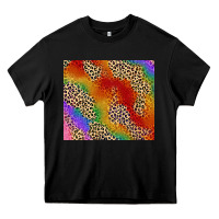 Black Pride rainbow leopard design Heavy Core Tee - FaDigitalArtStudio
