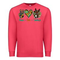 Cardinal Peace Love Donkeys Premium Sweatshirt - Jasminsmagicworld