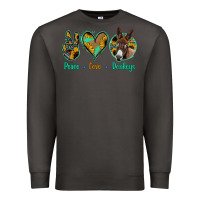 Smoke Peace Love Donkeys Premium Sweatshirt - Jasminsmagicworld