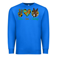 True Royal Peace Love Donkeys Premium Sweatshirt - Jasminsmagicworld