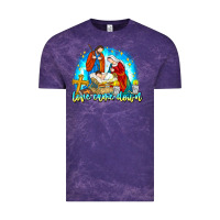 Cloud Purple Love Came Down Vintage Tee - CowhideDigitalArt