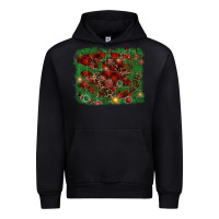 Black christmas background Urban Hoodie - RanaPortraitStore