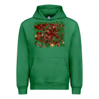 Emerald christmas background Urban Hoodie - RanaPortraitStore