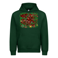 Foreset Green christmas background Urban Hoodie - RanaPortraitStore