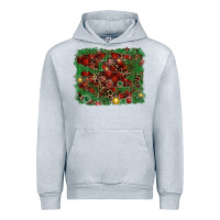 Heather Grey christmas background Urban Hoodie - RanaPortraitStore