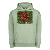 Pigment Oil Green christmas background Urban Hoodie - RanaPortraitStore