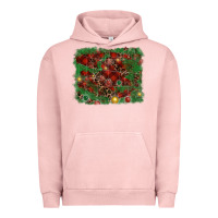 Pigment Salmon christmas background Urban Hoodie - RanaPortraitStore