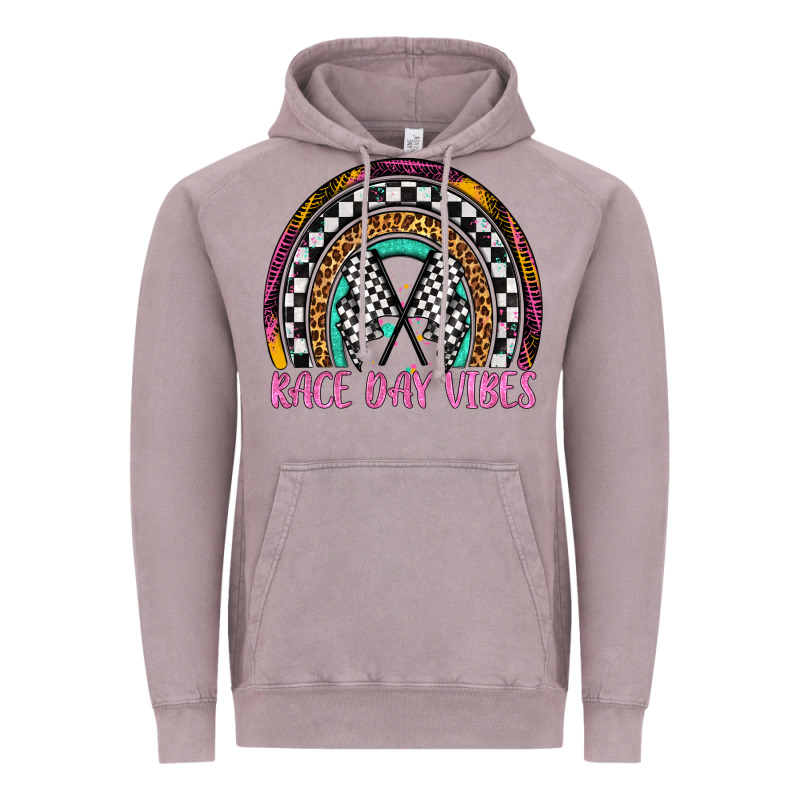 Race Day Vibes Rainbow Vintage Hoodie by Artiststas | Teevron