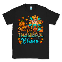 Black Grateful Thankful Blessed Thanksgiving Cold Drink Classic Tee - FaDigitalArtStudio