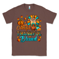 Chestnut Grateful Thankful Blessed Thanksgiving Cold Drink Classic Tee - FaDigitalArtStudio