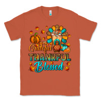 Copper Grateful Thankful Blessed Thanksgiving Cold Drink Classic Tee - FaDigitalArtStudio