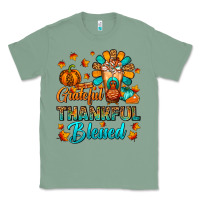 Sage Grateful Thankful Blessed Thanksgiving Cold Drink Classic Tee - FaDigitalArtStudio