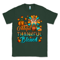 Sports Green Grateful Thankful Blessed Thanksgiving Cold Drink Classic Tee - FaDigitalArtStudio