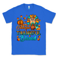 True Royal Grateful Thankful Blessed Thanksgiving Cold Drink Classic Tee - FaDigitalArtStudio