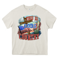 Cream This is gods country Heavy Core Tee - FaDigitalArtStudio