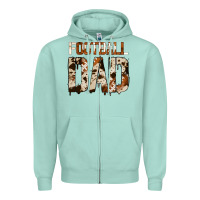 Seafoam no background american football dad Zipper Hoodie - Jasminsmagicworld
