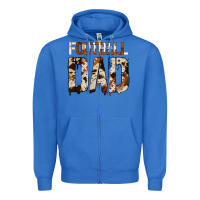 True Royal no background american football dad Zipper Hoodie - Jasminsmagicworld