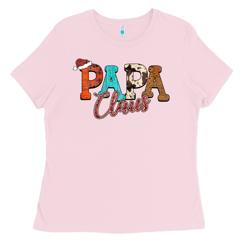 Papa Claus Ladies Tee by CowhideDigitalArt | Teevron