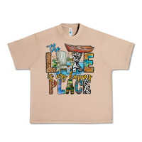 Burro the lakes my happy place Urban Heavy Tee - CowhideDigitalArt