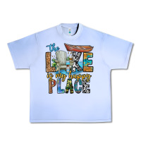 Grape Ice the lakes my happy place Urban Heavy Tee - CowhideDigitalArt