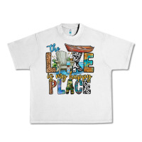 Lunar Rock the lakes my happy place Urban Heavy Tee - CowhideDigitalArt