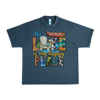 Midnight Navy the lakes my happy place Urban Heavy Tee - CowhideDigitalArt