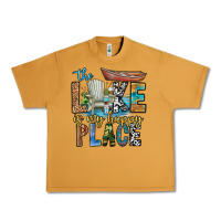 Peanut Butter the lakes my happy place Urban Heavy Tee - CowhideDigitalArt