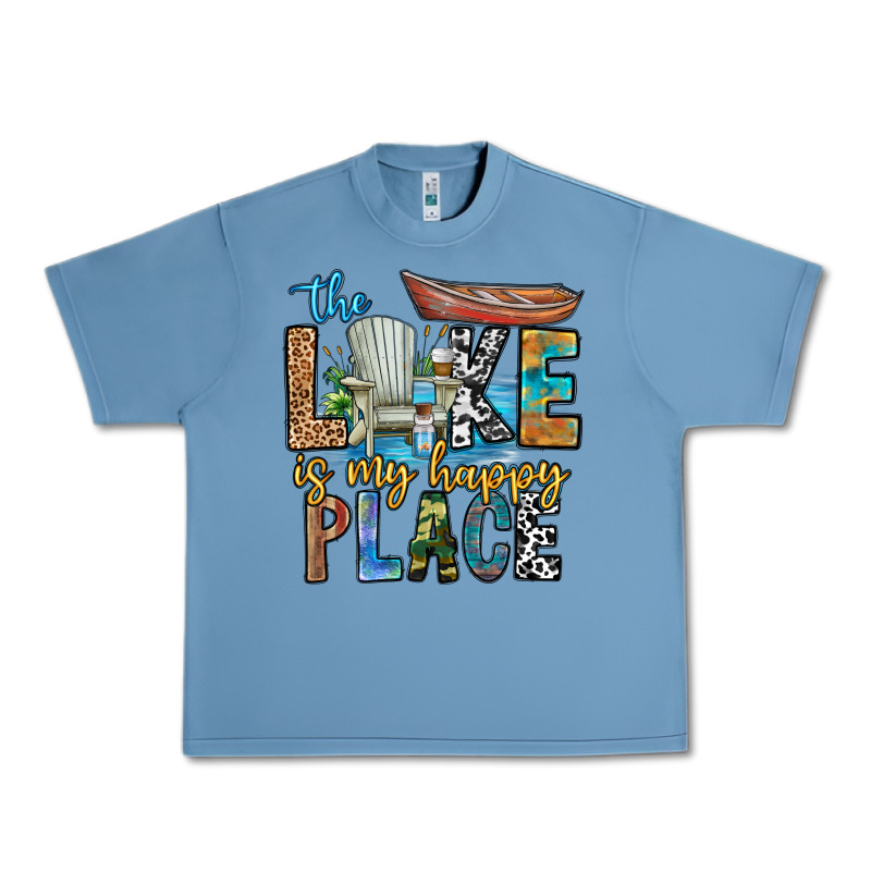The Lakes My Happy Place Urban Heavy Tee by CowhideDigitalArt | Teevron