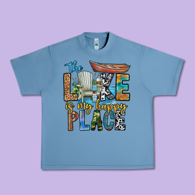 The Lakes My Happy Place Urban Heavy Tee Designed By Cowhidedigitalart