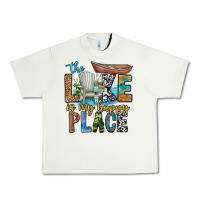 Pistachio the lakes my happy place Urban Heavy Tee - CowhideDigitalArt
