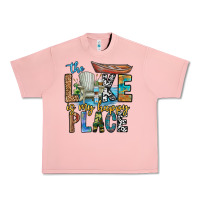 Salmon the lakes my happy place Urban Heavy Tee - CowhideDigitalArt