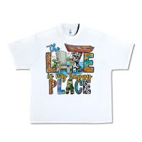 White the lakes my happy place Urban Heavy Tee - CowhideDigitalArt