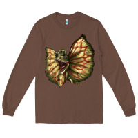 Chestnut dilophosaurus face Long Sleeve Tee - LillyAllenDesigns