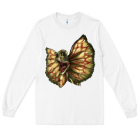 White dilophosaurus face Long Sleeve Tee - LillyAllenDesigns