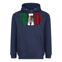 Navy Mexican Flag Dad Heavyweight Hoodie - Jasminsmagicworld
