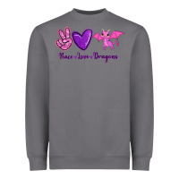 Storm Peace Love Dragons Heavyweight Sweatshirt - RanaPortraitStore