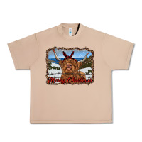 Burro merry christmas highland cow with farm Urban Heavy Tee - RanaPortraitStore