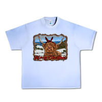 Grape Ice merry christmas highland cow with farm Urban Heavy Tee - RanaPortraitStore