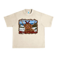 Sandshell merry christmas highland cow with farm Urban Heavy Tee - RanaPortraitStore