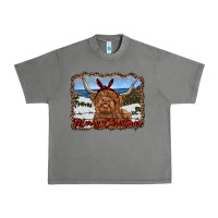 Tornado merry christmas highland cow with farm Urban Heavy Tee - RanaPortraitStore
