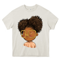 Cream black girl Heavy Core Tee - FaDigitalArtStudio