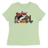 Matcha rockin noel skull Ladies Tee - CowhideDigitalArt