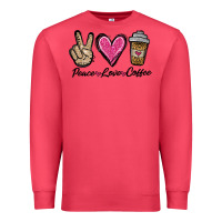 Cardinal peace love coffee Premium Sweatshirt - Jasminsmagicworld