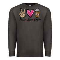 Smoke peace love coffee Premium Sweatshirt - Jasminsmagicworld