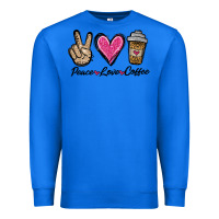 True Royal peace love coffee Premium Sweatshirt - Jasminsmagicworld