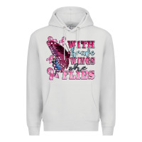 Dove Grey with brave wings she flies Premium Hoodie - BarkalooDesign