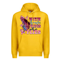 Lemon with brave wings she flies Premium Hoodie - BarkalooDesign