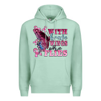 Seafoam with brave wings she flies Premium Hoodie - BarkalooDesign