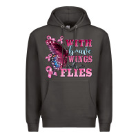 Smoke with brave wings she flies Premium Hoodie - BarkalooDesign