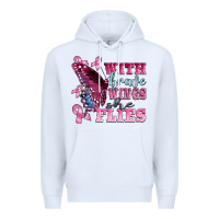 White with brave wings she flies Premium Hoodie - BarkalooDesign